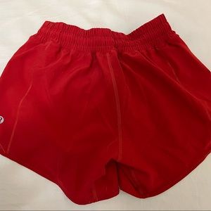 Six Lululemon Hotty Hot Low Rise Lined Shorts 4”